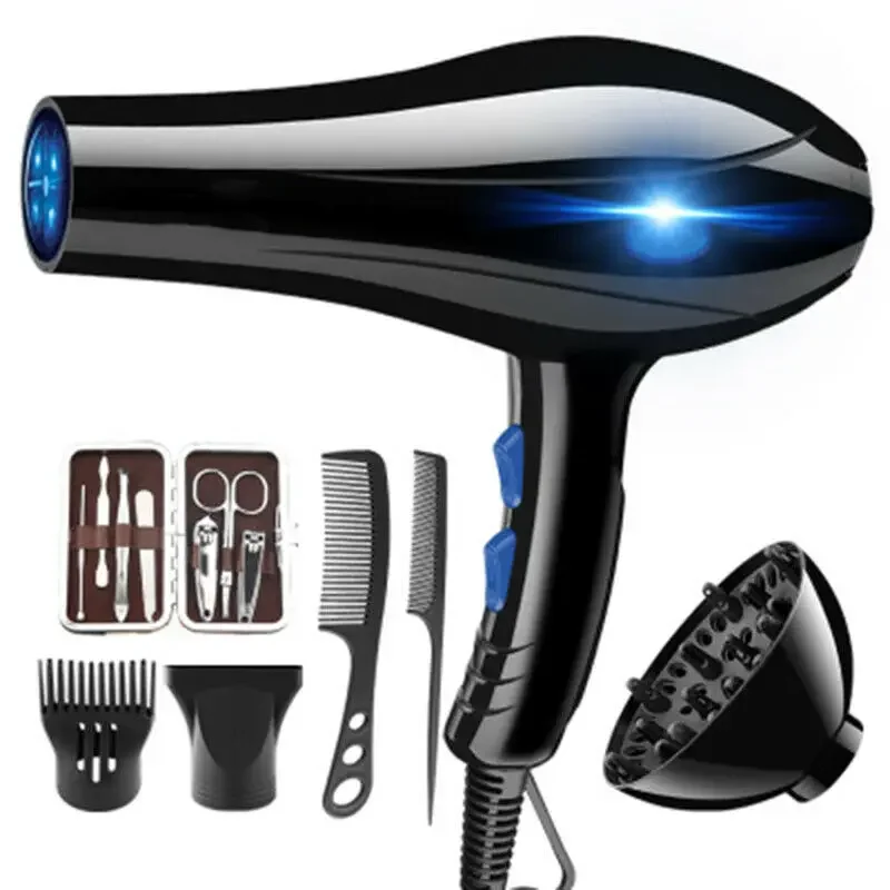 Professional Salon Hair Dryer | Strong Power Styling Tools | Hot/Cold Air Blow Dryer