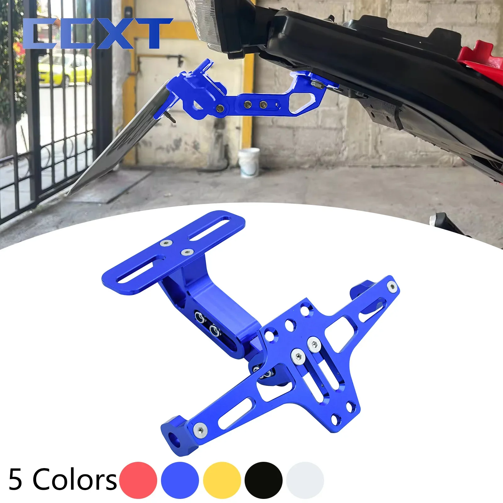 

For APRILIA RS125 1996-2010 Motorcycle Accessories Motorcycle License Plate Holder Bracket For MT07 MT09 MT10 XJR1300 FZ1 FZ6