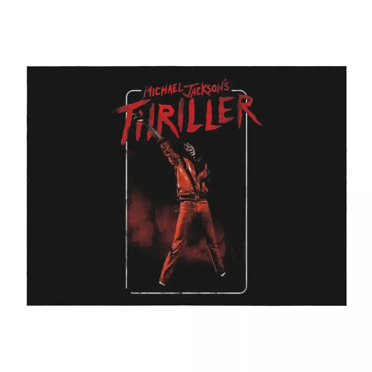 

THRILLER 1983 T-SHIRT Throw Blanket Soft Plush Plaid Hairy Picnic Designers Blankets