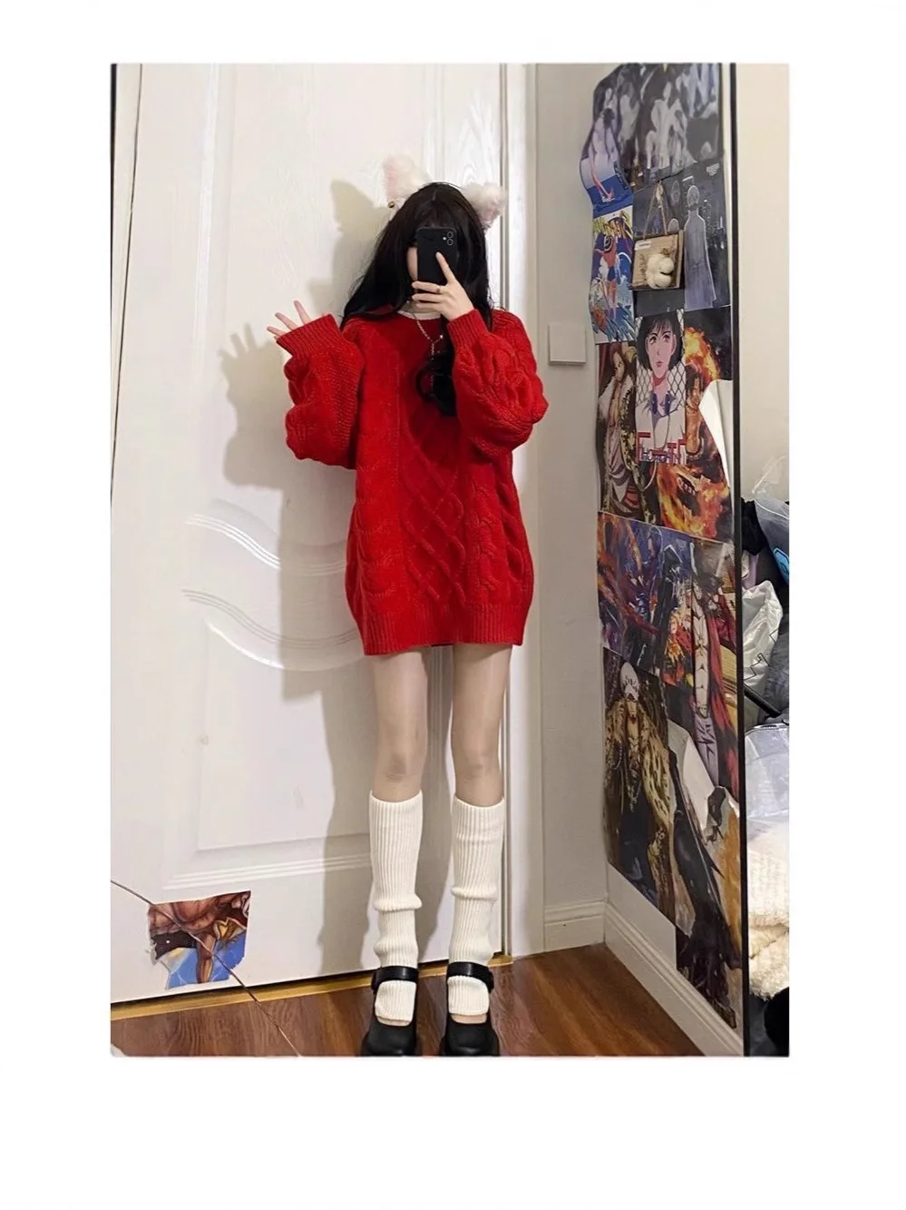 Styled as Y2K athleisure with platform sneakers