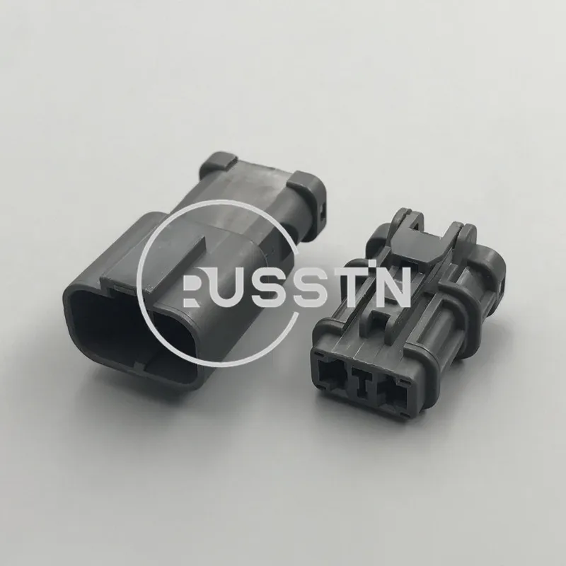 1 Set 2 Hole Automotive Waterproof Electrical Plug Wiring Socket AC Assembly Header Connector 7123-6423-30 7222-6423-30