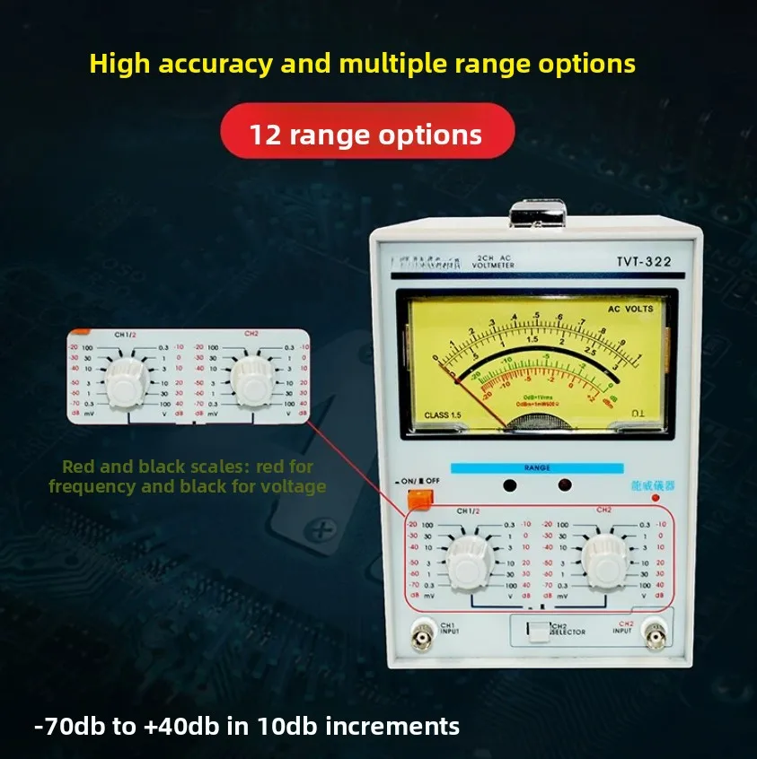 Tvt-321   tvt-322  tvt-322D  Single-Pin Single-Channel Millivoltmeter/voltage Regulation Test/10M Input Impedance