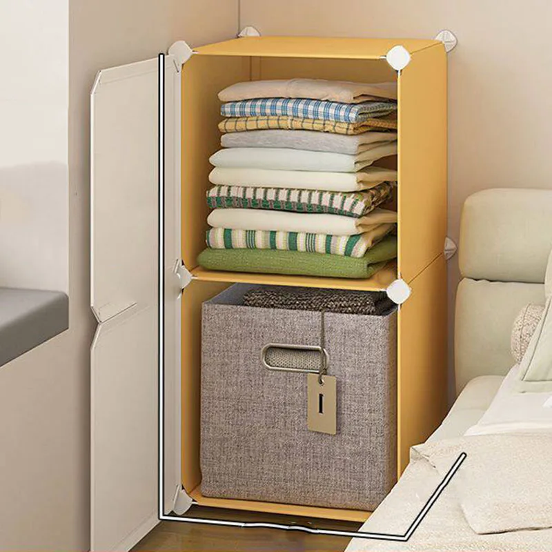 @9Modern Small Wardrobe Plastic storage Cabinet organizer Design Wardrobe Display partitions modern