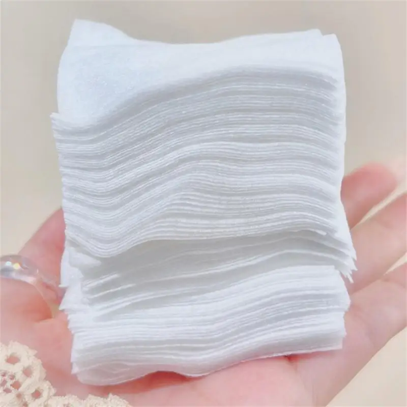 Toalhetes de algodão maquiagem descartáveis, almofadas removedor de maquiagem macia, papel de limpeza facial, ferramenta de limpeza ultrafina, 1200pcs por conjunto