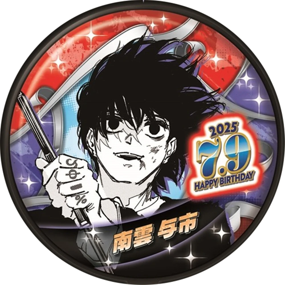 เข็มกลัดโลหะ 58 มม. อนิเมะ SAKAMOTO DAYS อาซาคุระ ชิน ลู่ ซาโอถัง ทาโร่ ซากาโมโตะ มาชิโมะ เฮอิสุเกะ คอสเพลย์ ชุดคอสเพลย์ ﻿