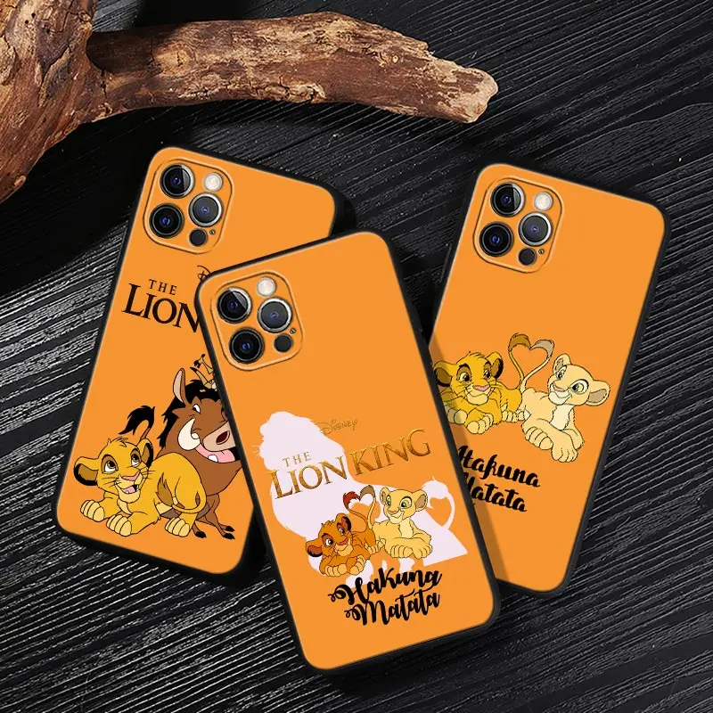 

Disney Case For iPhone 17 16 15 14 13 12 11 Pro Max Plus Cover The Lion King HAKUNA MATATA For iPhone 17 Pro 17E Air 16e Funda