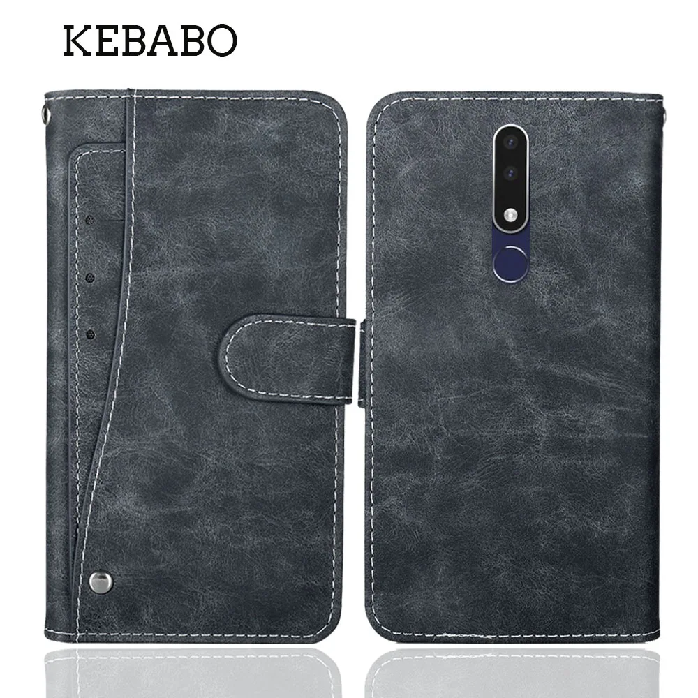 Leather Wallet Nokia 3.1 Plus Case 6\