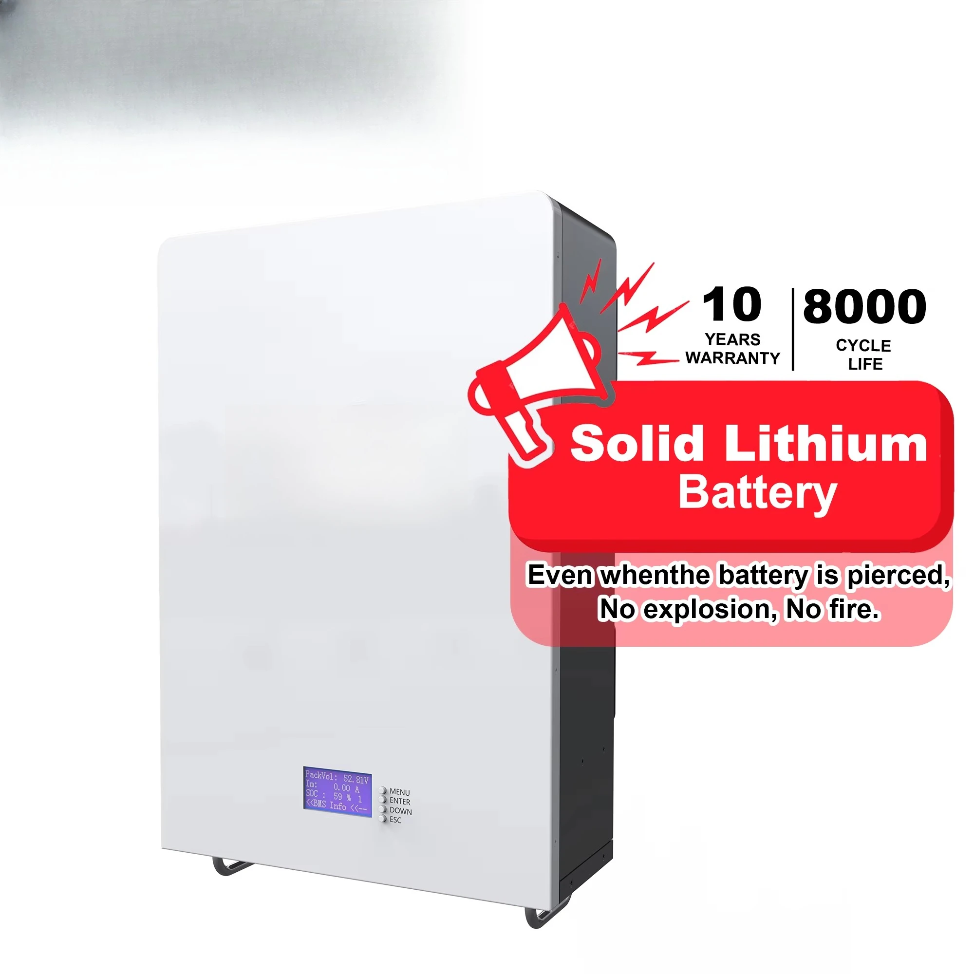 

Solar System Lithium Battery for 48V 100Ah Solar Energy