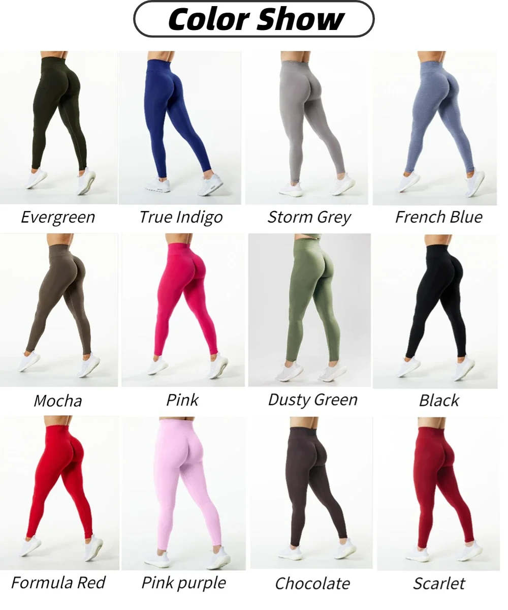 Amplify Effortless Leggings For Women Push Up Booty Legging Scrunch Butt Stretch Workout Gym Tights Fitness Seamless Yoga Pants - Image 5