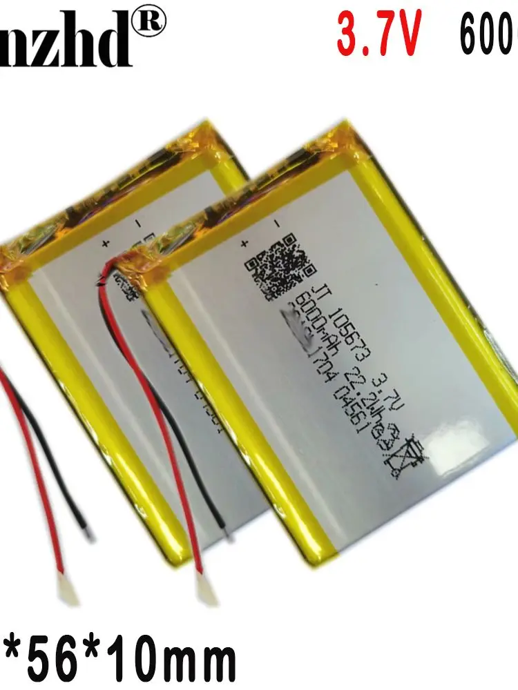 Li polymer lithium battery 6000MAH 3.7V For mobile power series energy storage equipment 115673  105673