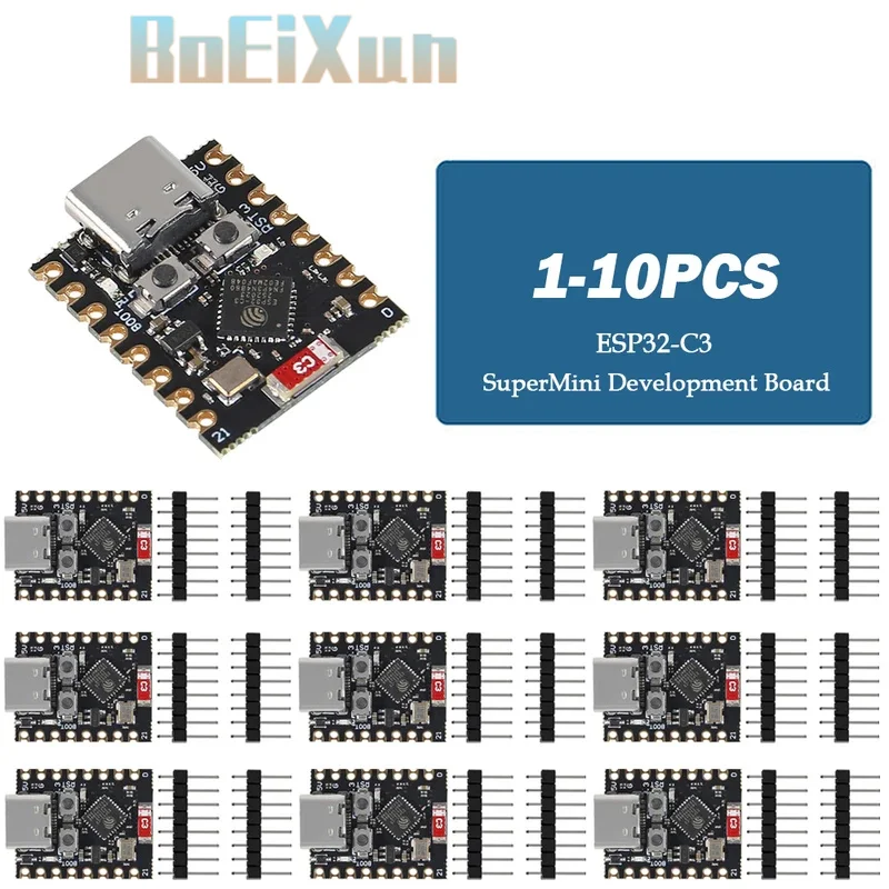 1-10PCS/ESP32 C3 Development Board Modules Mini Wifi BT Bluetooth Module Processor RISC-V ESP32-C3 SuperMini 4M flash Type-C