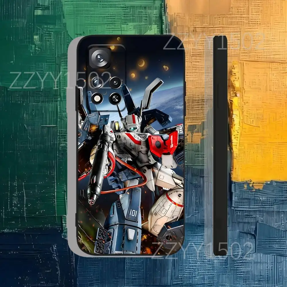 Coque de téléphone r-robotech Macross pour Samsung S25,S24,Ultra,S20,S30,Plus,S22,S23,Ultra,Plus,5G, Silicone noir souple