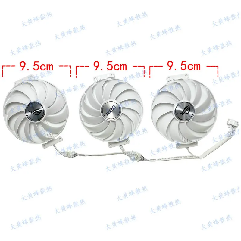 Original the Cooling Fan for ASUS RTX3070 RTX3080 RTX3090 ROG STRIX Graphics Video Card WHITE