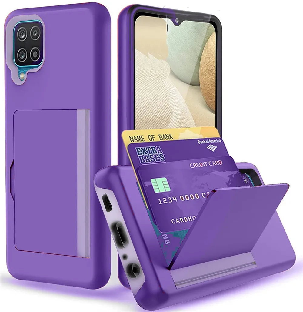 Custodia per Samsung A12 S21 S20 FE S22 Ultra S10 Plus Flip Door Tasca nascosta Cover antigraffio per Galaxy A52 A72 5G A 12 Funda