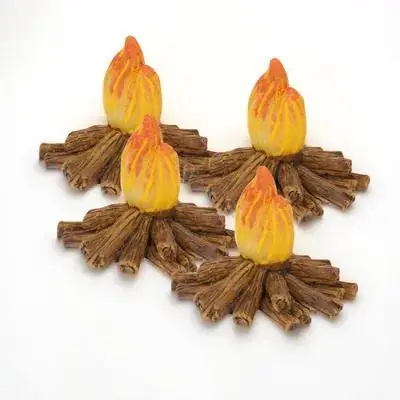 

Lifelike Artificial Campfire Set 4pcs for Halloween Party Decor Bonfire Model Toy Outdoor Camping Decoration