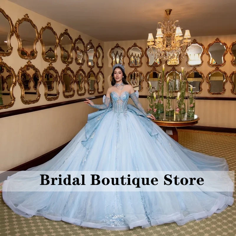 

Fancy Quinceanera Dress for Girls with Appliques Off the Shoulder Rhinestones Vestidos Para Quinceanera Customized