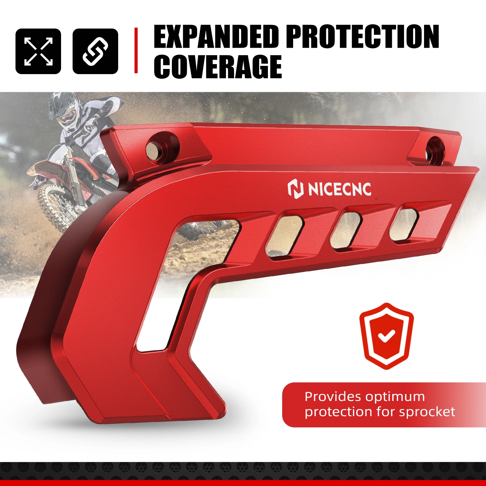 

NICECNC For Stark Varg EX 2024-2025 Motorcycle Sprocket Cover Chain Guard Protector For Stark Varg MX Electric Dirt Bike