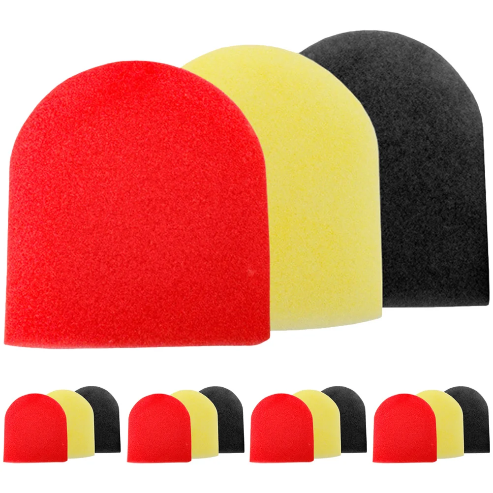 

15Pcs Thickened Sponge Microphone Cover for Live Streaming Mic Windproof Protective Covers Universal Accessory for Ktv