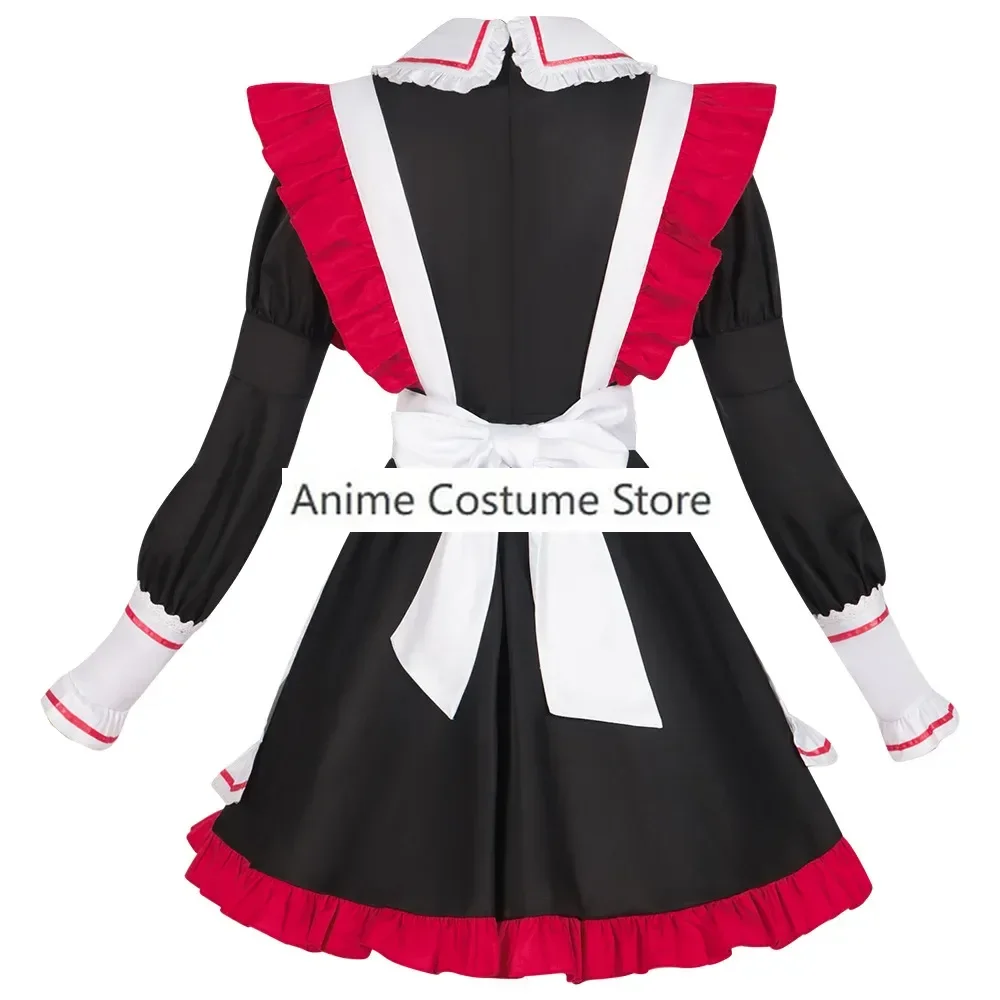 Kana New Cosplay Costumes Ruby Hoshino Cosplay Costume Maid Outfit Kana Red Cute Lolita Dress Cos Outfit Women Xmas Gifts