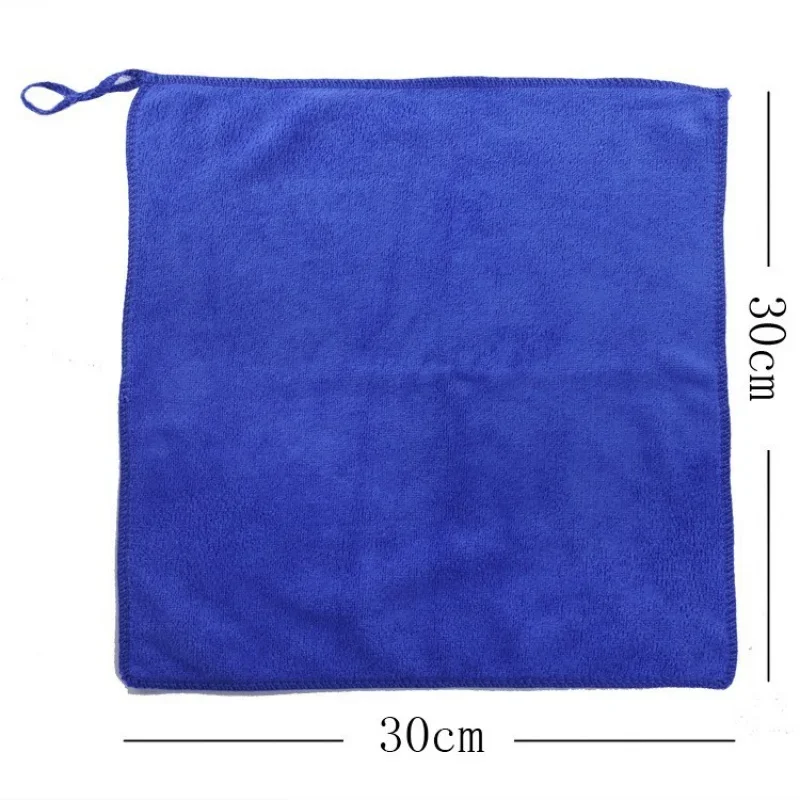 30x30cm Universal Car Thickened Car Wash Cloth Multifunctional Car Cleaning And Waxing Without Shedding Hair Car Washing Blue