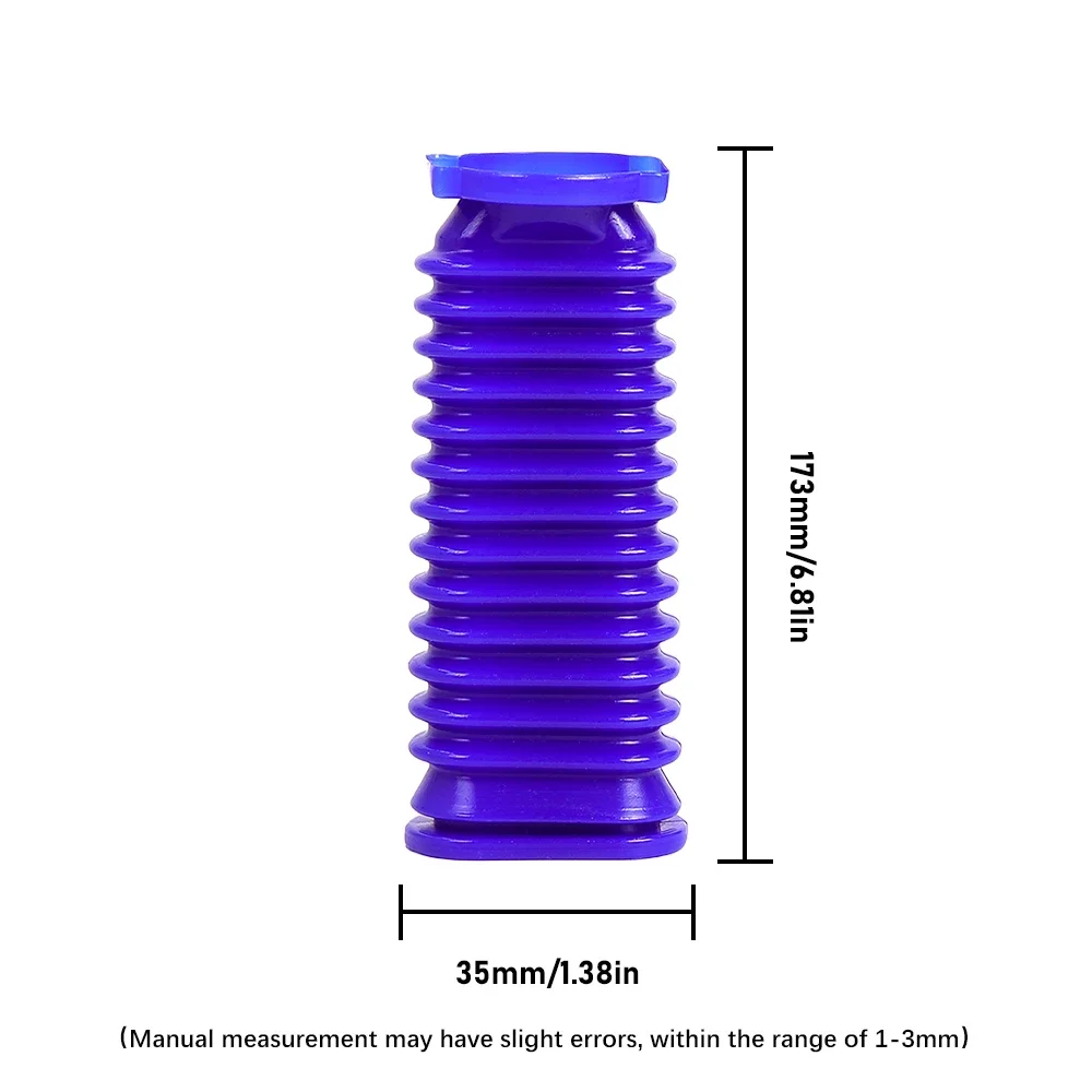 1-8pc Soft Roller Duct Rubber Hose With Repair Tool for Dyson V6 V7 V8 V10 V11Vacuum Cleaner Soft Drum Head Blue Hose Spare Part