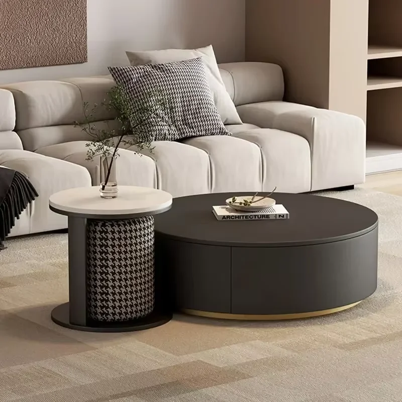 

Minimalist Coffee Tables Luxury Round Glamour Simple Coffee Tables Nordic Aesthetic Mesa Auxiliar Salon Living Room Furniture