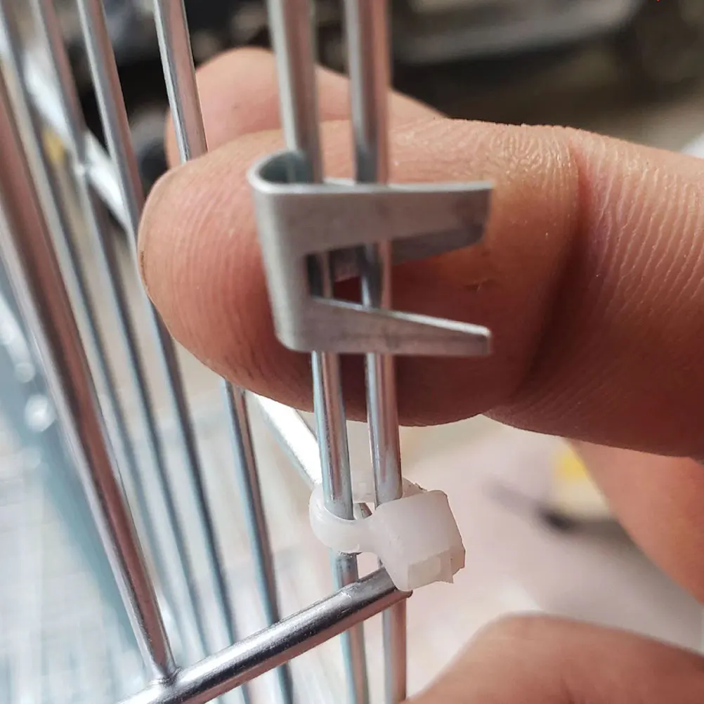 

50 Pcs Mesh Clip Buckle Bird Cage Buckles Building Clips Accessories Fence Connectors Fittings Iron Clamp
