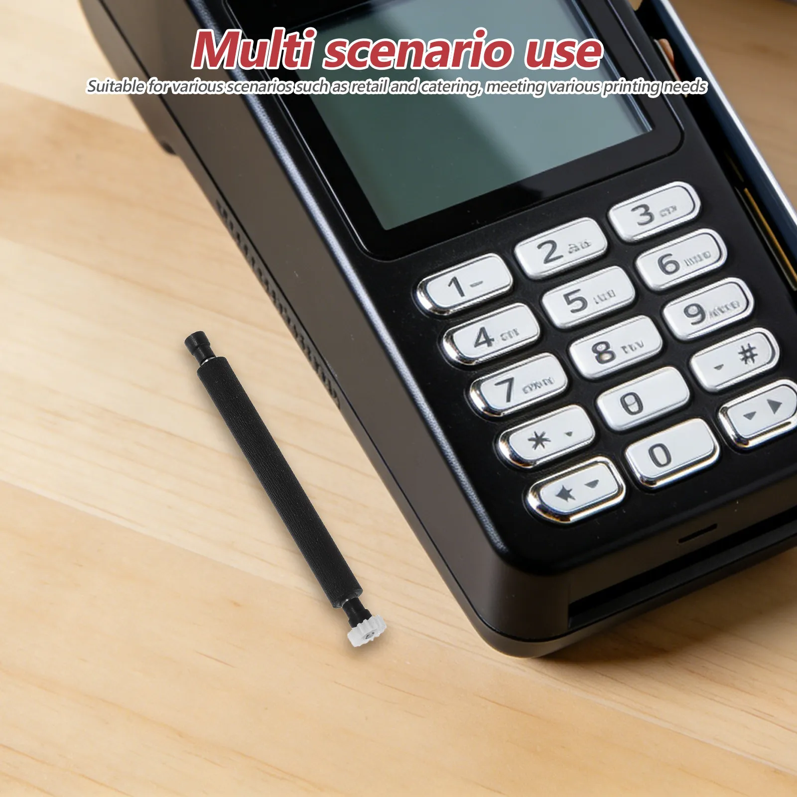 

Thermal Printer Paper Roller Shaft Replacement 2.56x0.28x0.28in for Receipt Printing Small Ticket Printers Commercial Label