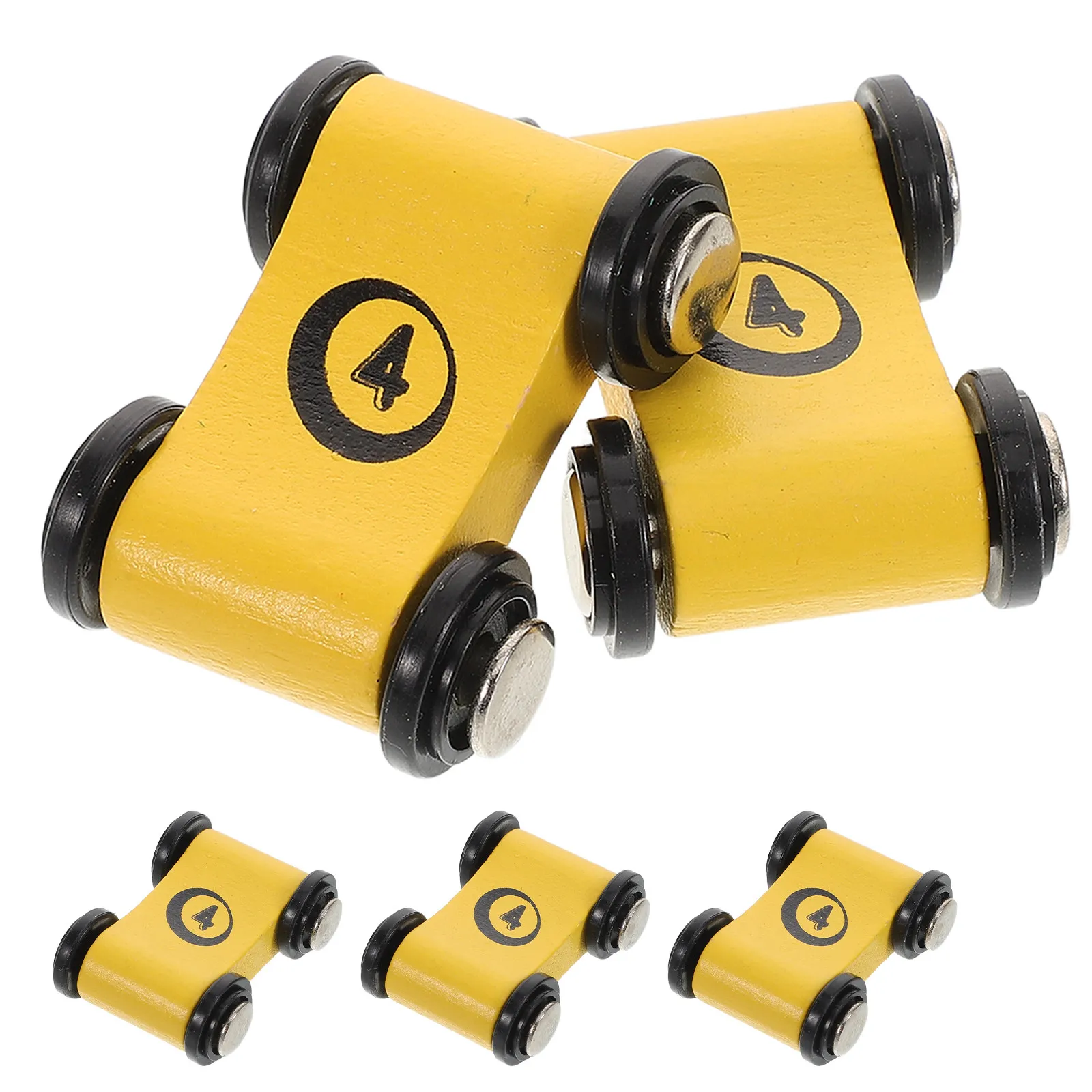 

Набор из 5 деревянных мини-машинок для малышей: безфрикционные машинки для гонок по высокой трассе, развивающие любознательность, творчество и обучение