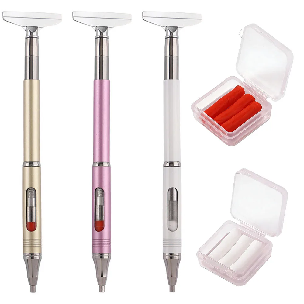 Multifunctional Metal Wax Pencil for 5D Diamond Painting – Ergonomic Grip with Correction Tip