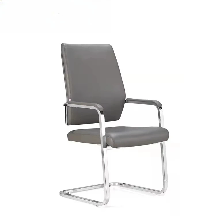 

✗x Modern Design Office Furniture Upholstered in Black Pu Leather Armchair with Curved Modern Base Executive Office Chair&