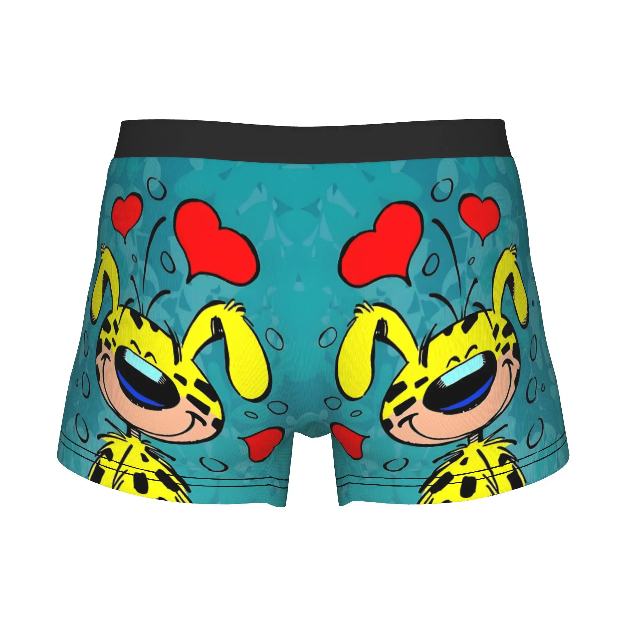 Fashion Kawaii Marsupilami Boxers Shorts Panties Men's Underpants Comfortable Animation Blue Briefs Underwear