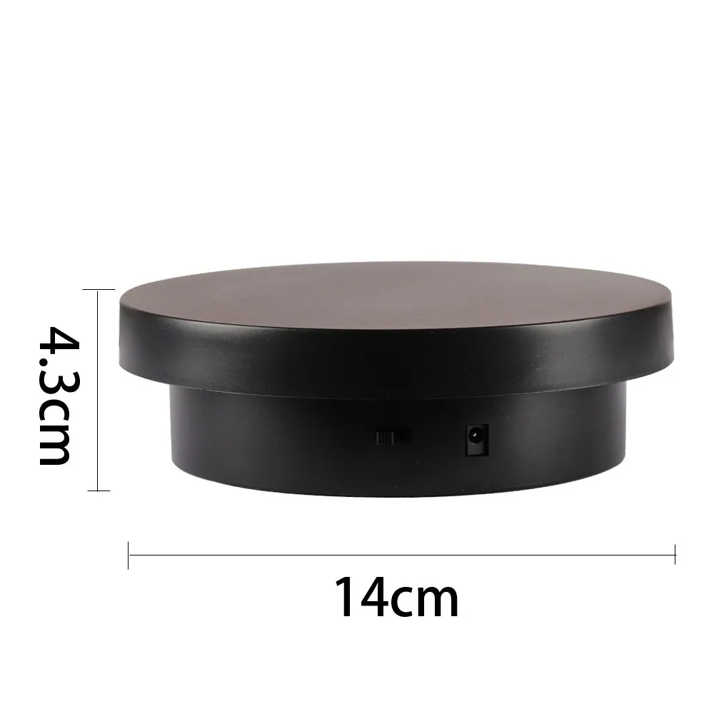 

New 3 in 1 Electric Turntable 360° Rotating White Photography Display Stand Visualizer Round Product Display Turntable Jewelry