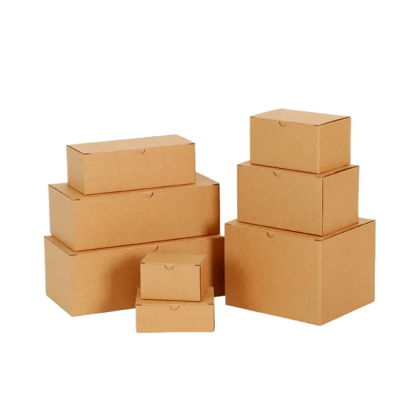 

20pcs Gift Carton Boxes Small Empty Box Corrugated Packaging Box Three-layer Carton Box for Packing