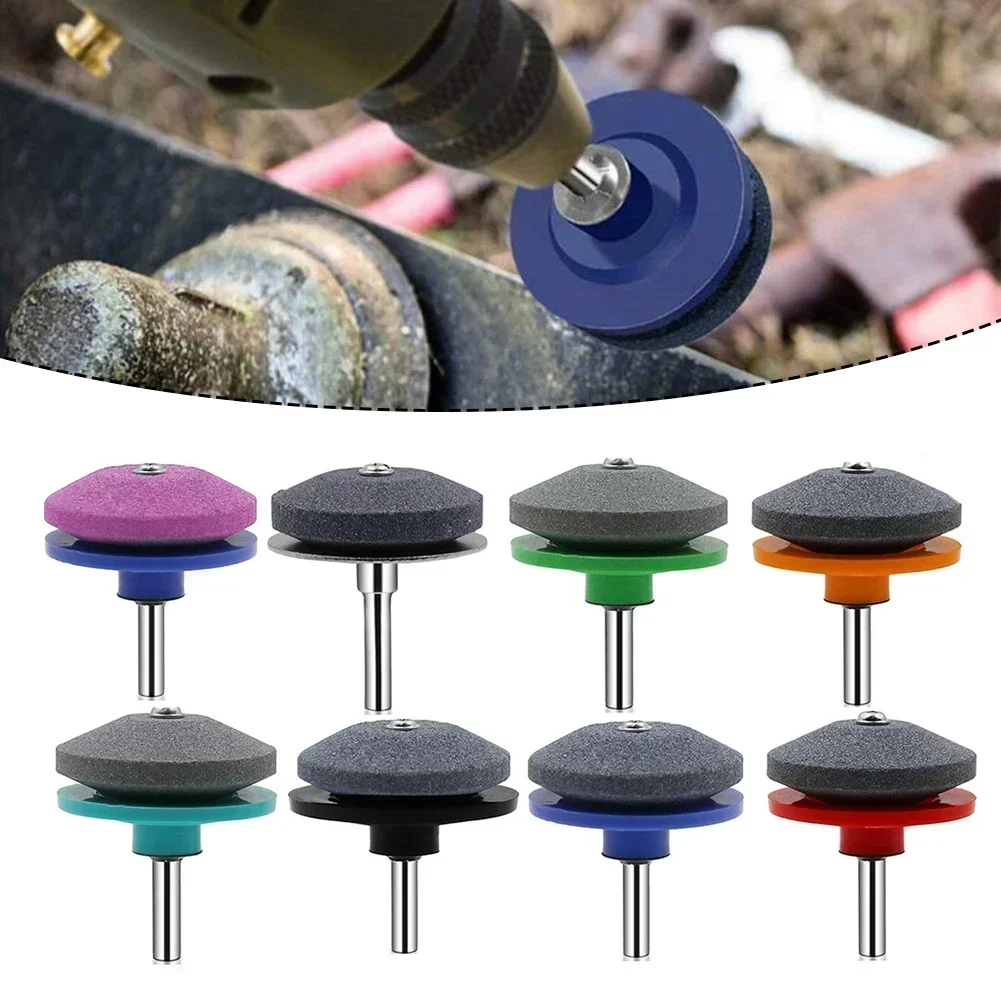 Lawnmower Sharpener Hand Electric Rotary Drill Grinding Wheel Whetstone Cutter Lawnmower Sharpener Hand Electric Rotary Drill