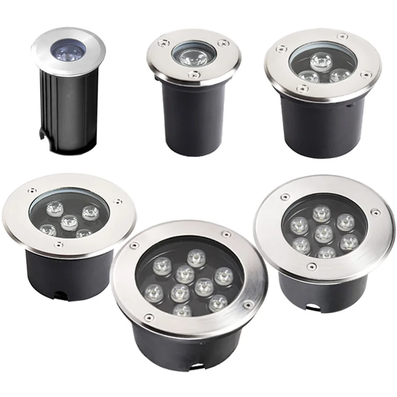IP68 DC12V AC220V110V 3W 5W 10W 18W Waterproof LED Underground Light Outdoor Ground Garden Path Floor Buried Yard Spot Landscape
