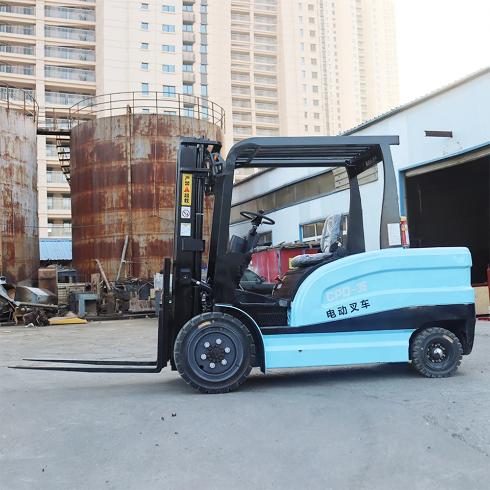 New Hydraulic Stack Truck Small Fork Lift Pallet Jack Stacker  Electric Forklift China