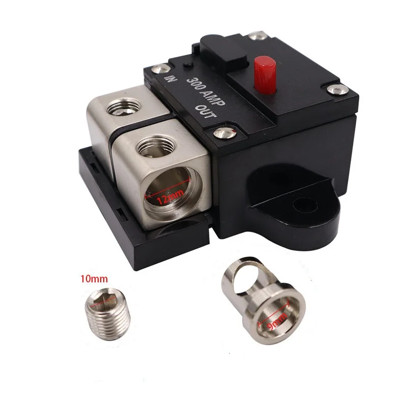 50A 60A 80A 100A 150A 200A 250A 300A Resettable Circuit Breaker 12V-48V Self Recovery Manual Reset Button for Car Audio