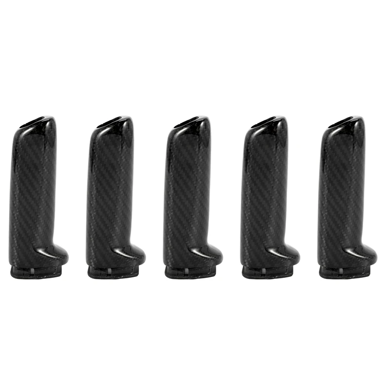 

5X For Bmw E46 E90 E92 E60 E39 F30 F34 F10 F20 Accessories Universal Carbon Fiber Car Handbrake Grips Cover-A02Q