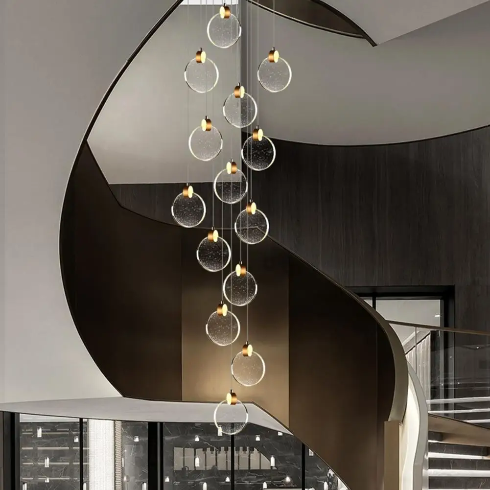 

Ceiling Light Stylish Led Pendant Light with Adjustable Color Temperatures Easy Installation Long Hanging Design for Modern