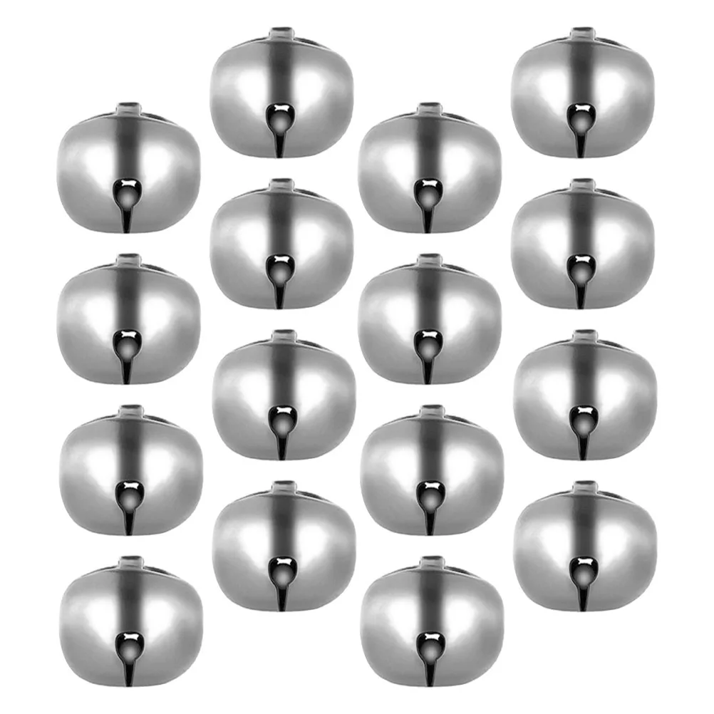 

60pcs Silver-Plated Bell Decorations Durable Craft Bells For Christmas Tree Home Fireplace Staircase Diy Ornament Supplies