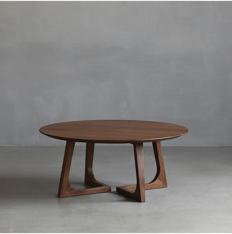 طاولة مستديرة صغيرة بجانب الأريكة الإبداعية، مجموعة طاولة قهوة مستديرة من الخشب الصلب، طاولة قهوة لغرفة المعيشة للأطفال والأم