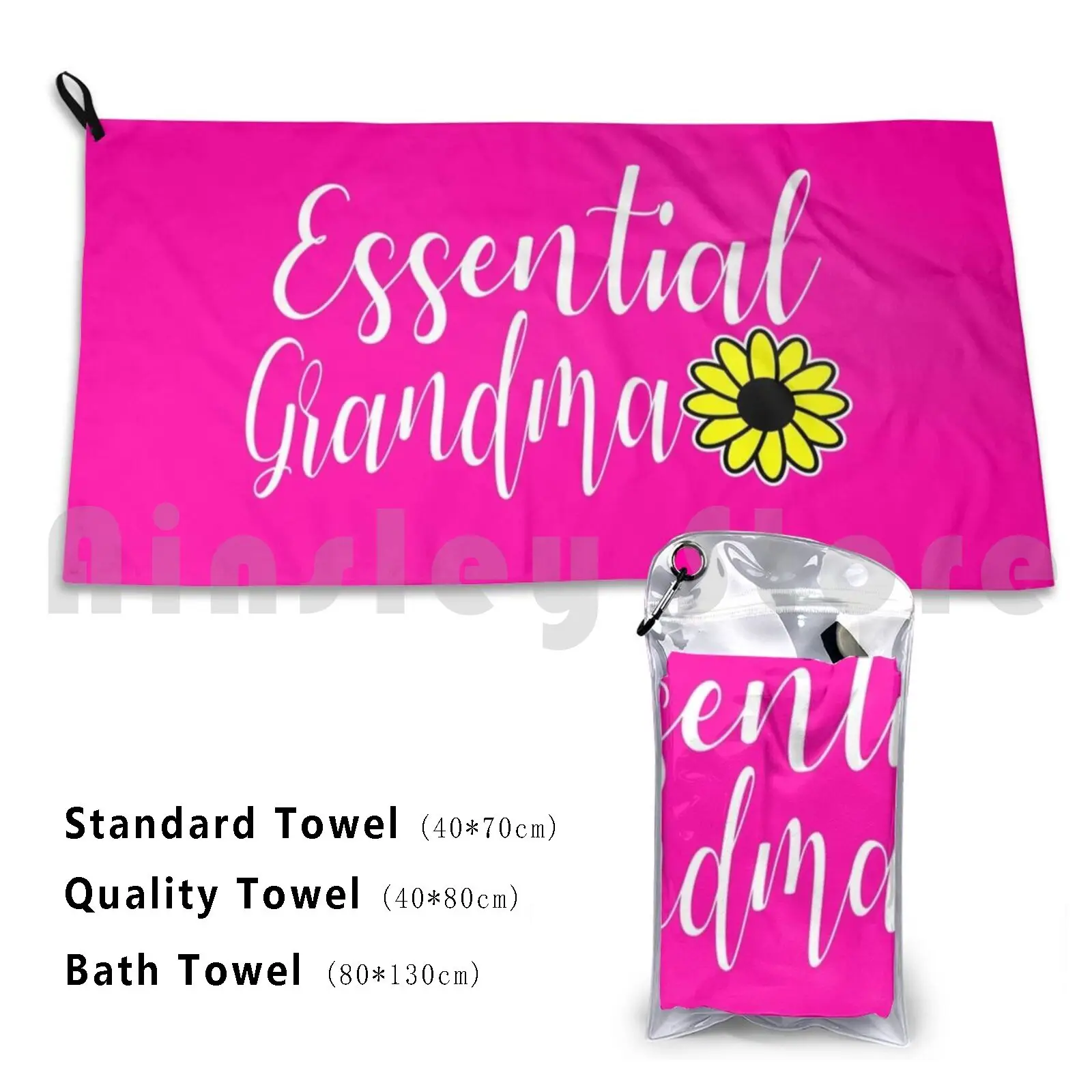 Essential Grandma Bath Towel Beach Cushion Essential Grandma Mothers Day Birthday Christmas Granny Grandmother