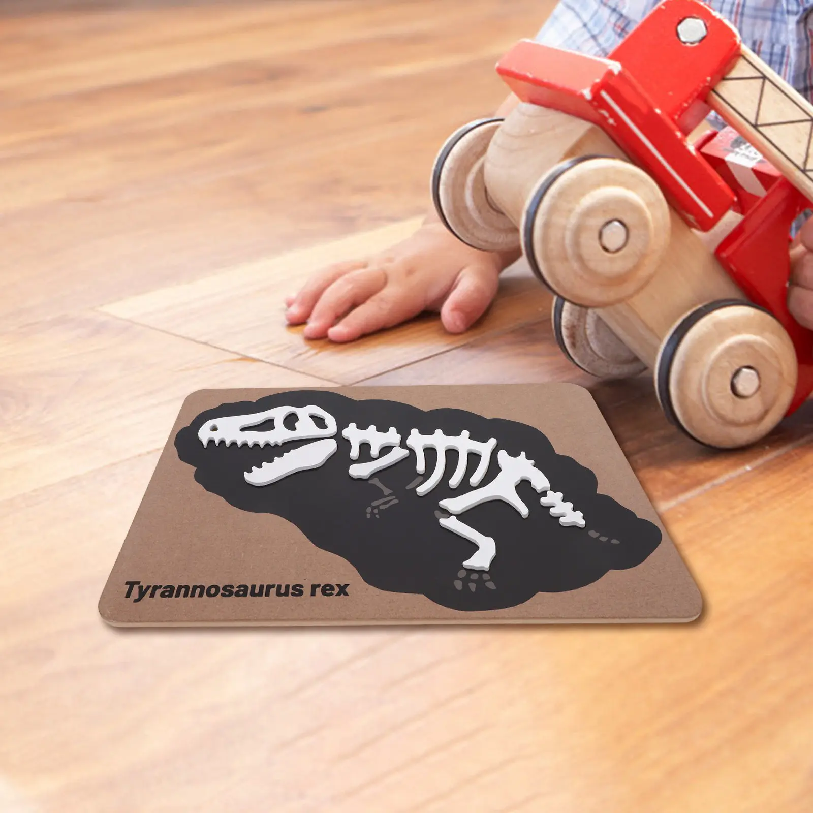 

Dinosaur Fossil Wooden Puzzle Montessori Educational Cognitive Matching Play for Toddlers Kids Learning Puzzle