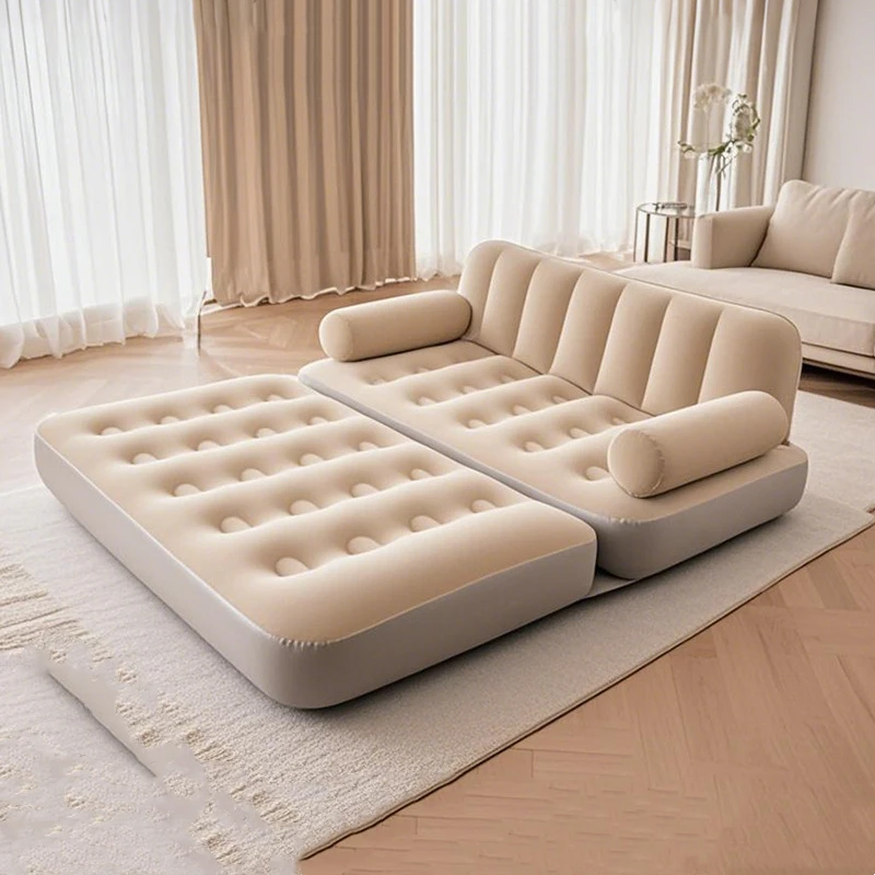 Inflatable Folding Sofa, Two-Person Camping Mat, Inflatable Sofa Bed with Backrest – In Stock