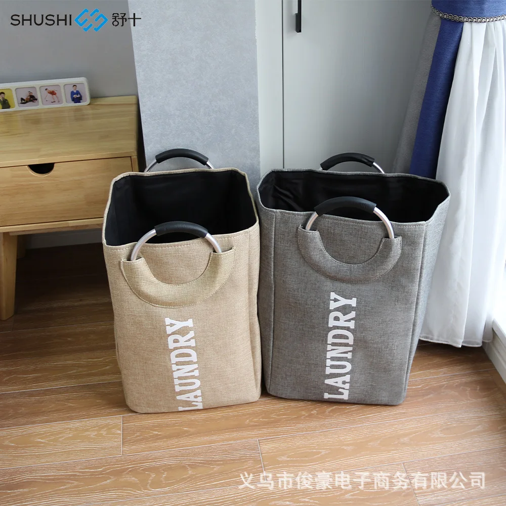 

Folding Dirty Clothes Basket Folding Storage Basket Bathroom Bathroom Clothes Fabric Art Cotton Linen Dirty Clothes Lounge