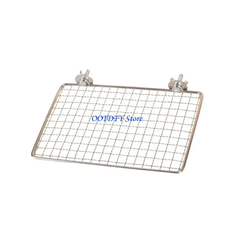 367A Rusts Resistant Stainless Steel Bird Shelf Perch Platform for Parrots Exercise
