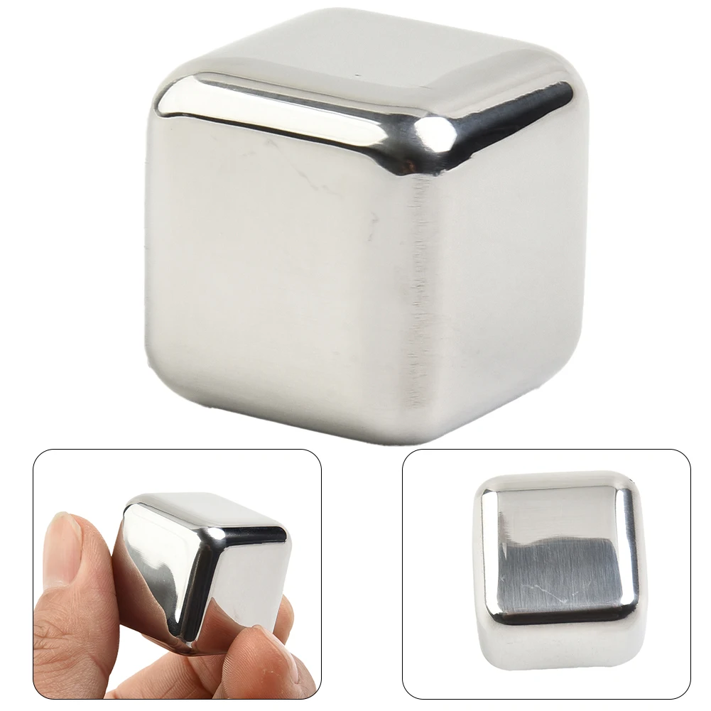 Cube Steel Ice Cube 2.7x2.7x2.7cm 29g (304) Stainless Steel For Whiskey Wine Quality Is Guaranteed High Quality