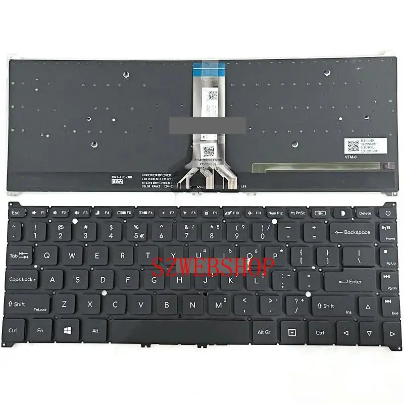 New Laptop For Acer ConceptD CC314-72 CC314-72G CC314-72P CC314-73G 73P Keyboard US Backlit