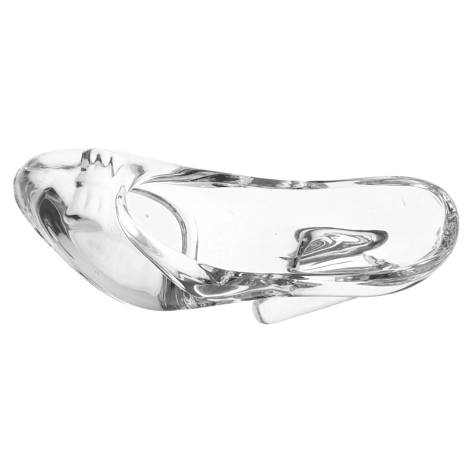 Glass Crystal High Heel Shoe Transparent Ornament Elegant Princess Bedroom Wedding Table Decor Birthday Party Miniature Shoes